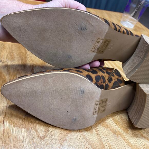 Vintage Havana Mel dark leopard mules size 7 (s26) - Picture 2 of 5